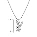 chelseachicNYC Dandy Rhinestone Playful Bunny Necklace