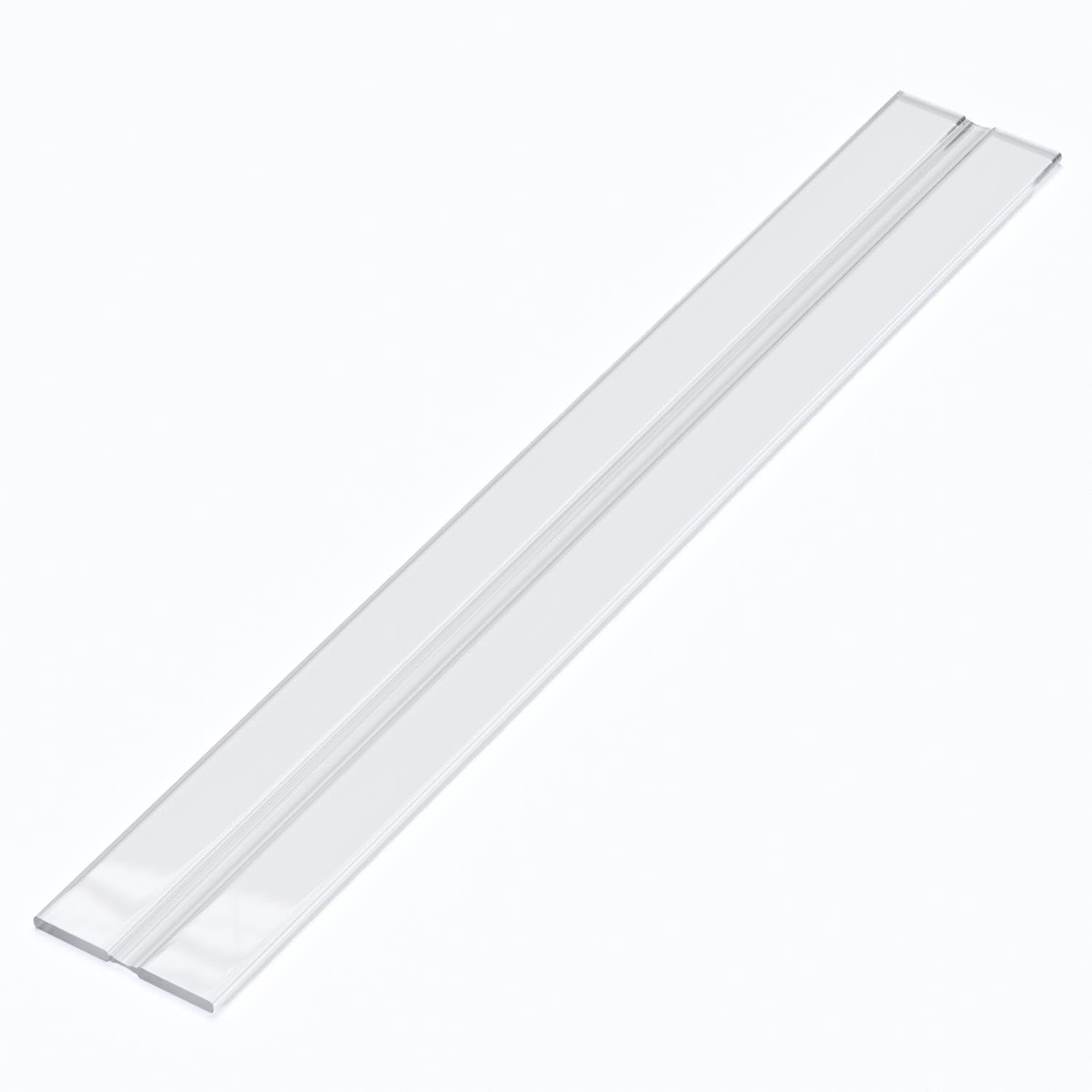 3X 300mm Low Profile Flex Hinges, Flexible Living Hinges, Transparent, Continuous Acrylic Piano Hinges