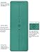YAWHO Yoga Mat Fitness Mat Specifications 72” x 26” Thickness 1/4-Inch Eco Friendly Material SGS Certified Ingredients TPE Extra Large Non-Slip Exercise Mat with Carry Bag (Green)thumb 1