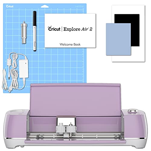 Cricut Explore Air 2 Lilac Machine Bundle Beginner Guide, Tool Kit