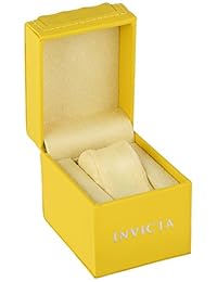 Invicta (modelo: 23681) Reloj casual automático de acero inoxidable con detalles dorados para hombre, color negro.