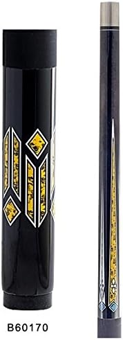 Stryker B60170 Economy Maple Pool Cue Stick Glossy Black w/ Gold Accents + Linen Wrap