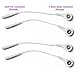 VeniCare 4 Pcs Tens Lead Wire Adapters - 2mm Pin to 3.5mm Snap Connector