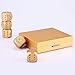 LZWIN 5 in 1 Precision Aluminum Alloy Solid Metal Gold Dice Set Poker Party Game Toy Portable Dice Man Boyfriend Gift
