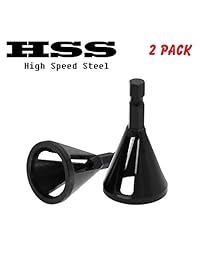 HSS herramienta de desbarbado externa, herramientas de acero de alta velocidad para desbarbar brocas para pernos, 2 unidades