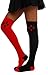 MISTY STORY Women's Fashion Sexy Harley Style Over The Knee Socks Girl Cute Halloween Knitted Cotton Long Stockings