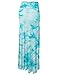 Lock and Love Women's Basic Solid Tie Dye Foldable High Waist Floor Length Maxi Skirt S-3XL Plus Size