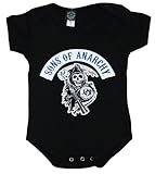 Sons of Anarchy Reaper Logo Baby Creeper Romper - Black