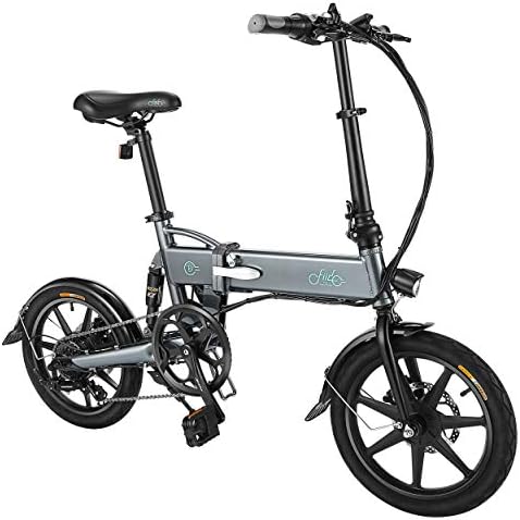 FIIDO Folding EBike, 250W Aluminum Electric Bicycle with Pedal for Adults and Teens, 16" Electric Bike 20Mph with 36V/7.8AH Lithium-Ion Battery