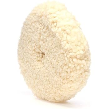 Woolous Wool Buffing Pads,100% Wool 8 inch Double Sided Polishing Wheel for Automobile Motorcycle Washing Machine Refrigerator Furniture Cabinets