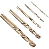 IRWIN Left Hand Drill Bit Set, Cobalt, 5/64-Inch to 19/64-Inch, 5-Piece (30520)