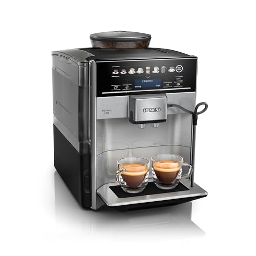 , machine à café automatique, système de lait, 12 boissons, nettoyage automatique du système de lait, broyeur en céramique, large écran tactile, EQ6 plus s500, TE655203RW