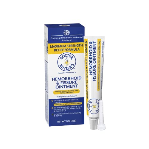 Doctor Butler's Hemorrhoid & Fissure Ointment Hemorrhoid Treatment
