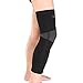 Elastic Sports Leg Knee Support Brace Wrap Protector Knee Pad Long Knee Sleeve Cap Patella Guard Knee A6 - Black - 1PCS
