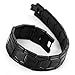 INBLUE Men's Stainless Steel Bracelet Link Wrist Black