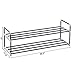 SONGMICS 2-Tier Shoe Rack, Metal Shoe Shelf, Storage Organizer, 36.2 x 11.8 x 13 Inches, Gray ULSA12G