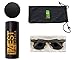 Wood Sunglasses made from Maple/Cherry-100% polarized lenses in a wayfarer that floats!