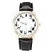 Top Plaza Womens Girls Fun Animal Series Watches Twelve Cute Cats Scale Rose Gold Case PU Leather Strap Quartz Wrist Watch,Black