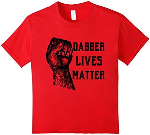 Kids Dabber Lives Matter Funny T-shirt Boys Girls Youth Child Dab 4 Red