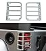 Bentolin Chrome Rear Euro Tail Light Guard Cover Protector for 2007-2017 Wrangler 2018 Sahara JKU New - Pair