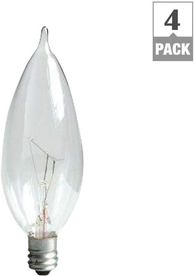 Best ge crystal clear 60 watt bent tip decorative ca type bulbs