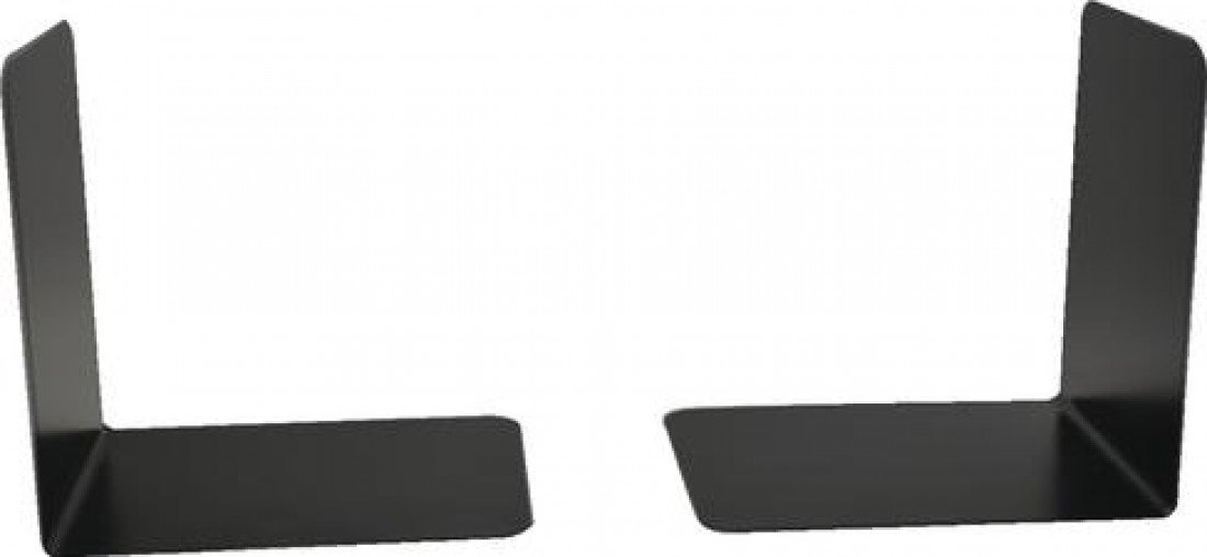 Hangzhou Topline 140 mm Heavy Duty Metal Bookends - Black (Pack of 2)