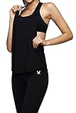 L-Asher Lasher Women's Sexy Low V Neck Open Side Sleeveless Loose Sport Tank Top