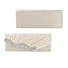 Jubileens Pleated Satin Wavy Crystal Clutch Evening Bag Wedding Purse Handbag (Champagne)