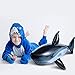 meekoo 3 Pieces Inflatable Shark Inflatable Ocean Animal Pool Toys for Beach and Party Decorations, 31.5 Inches
