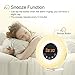 dostyle Wake Up Light Alarm Clock with Sunrise & Sunset Simulator, 6 Nature Sounds, 7 Colors Night Light, FM Radio, Touch Control - with Snooze Function for Heavy Sleepers - White