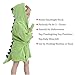 IDGIRL Toddler Dinosaur Cotton Bathrobe for Girls Boys 3-5 Years Green