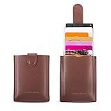 RFID Leather Minimalist Slim Wallets - Credit Card Holder Front Pocket Wallet for Men Women