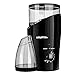 Gourmia GCG185 Electric Burr Coffee Grinder - Heavy Duty Steel Grinding Disc - Removable Bean Hopper & Cup - 20 Grind Size Settings - 2-18 Cup Selection - 150W - Black