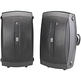 YAMAHA NS-AW350B All-Weather Indoor/Outdoor 2-Way Speakers - Black (Pair)