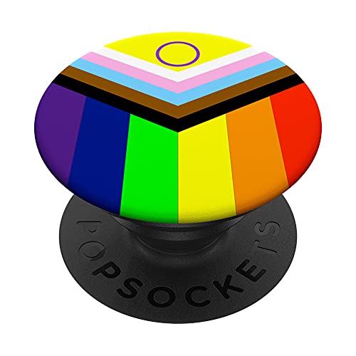 Progress Pride Flag Intersex, Pride Flag PopSockets Swappable PopGrip
