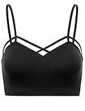 FPT Womens Stretchy Seamless Geometric Peek-a-Boo Cut-Out Bralette