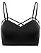 FPT Womens Stretchy Seamless Geometric Peek-a-Boo Cut-Out Bralette