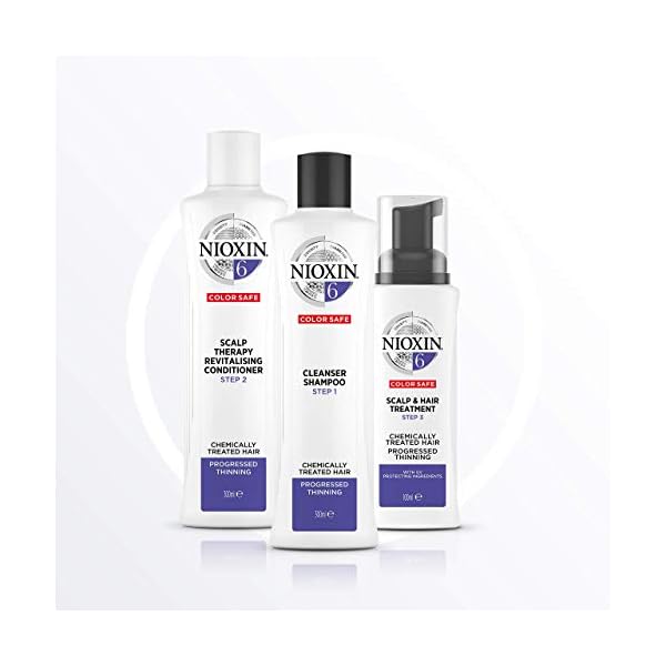 Nioxin-3-Part-Loyalty-Kit-System-6 Nioxin 3-Part System, System 6, Chemically Treated Hair with Progressed Thinning Scalp & Hair Treatment
