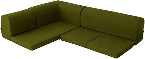 Amazon コーナーローソファ 3点セット フロアソファ ローソファー コーナーソファー ロータイプ こたつ ソファー おしゃれ コンパクト グリーン ソファ カウチ オンライン通販