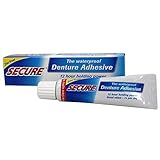 Secure Denture Bonding Cream by Dentek - 1.4 Ounces (Pack of 4) (1.4 oz)