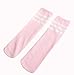 Child Baby Girls Boys Solid Color Striped Sport Knee High Socks 2-5 Pairs for 3-8 years (2 pairs black and white)