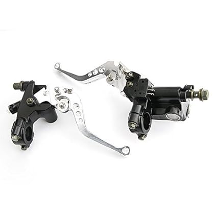 Aluminum 22mm 7/8 inch Handlebars Triumilynn Universal Motorcycle 7/8 22mm Brake Master Cylinder Clutch Lever Left & Right