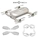 ZEROTECH Dobby Pocket-Size Mini Drone Kit, Easy Phone Control with 13MP High Definition Camera, Dual Satellite Positioning, Rechargeable Battery + 4 Extra Propellers + Propeller Guard