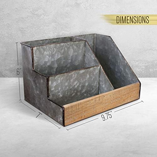 Rustic 3-Piece Desk Organizer Set for Industrial Decor Satisfaction