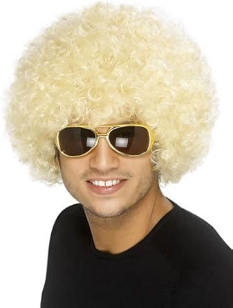 blonde afro