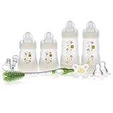 MAM Newborn Gift Set, Best Pacifiers and Baby Bottles for Breastfed Babies,