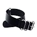 Infantry® 20mm 5 Silver Rings Genuine Leather Watch Strap Band Stainless Steel Buckle - Black