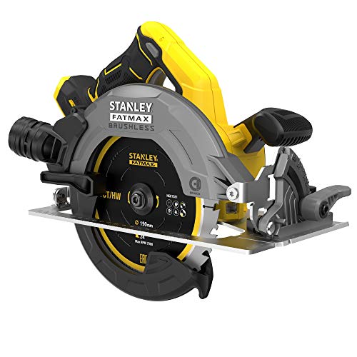 Stanley FatMax V20 Akku-Handkreissäge SFMCS550B (18V, bürstenlos, werkzeuglose Schnitttiefen- und Winkeleinstellung bis…