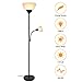 SUNLLIPE Floor Lamp 70.5 inches Energy Saving Sturdy Tall Standing Light Modern Pole Reading Lamp LED Torchiere Floor Lamp for Living Room, Dorm and Bedroom (Black)