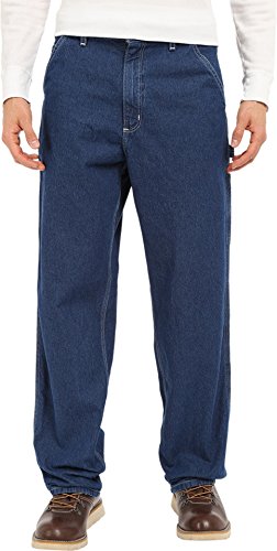 Carhartt Men's Washed Denim Original Fit Work Dungaree B13,Darkstone,36 x 34